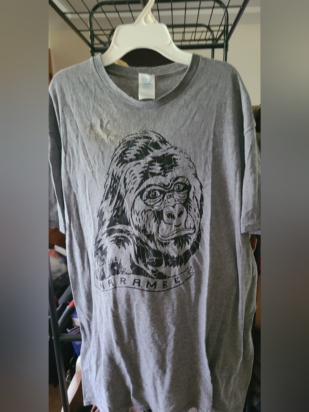 Delta Gray Harambe Graphic Short Sleeve T Unisex, Men's
